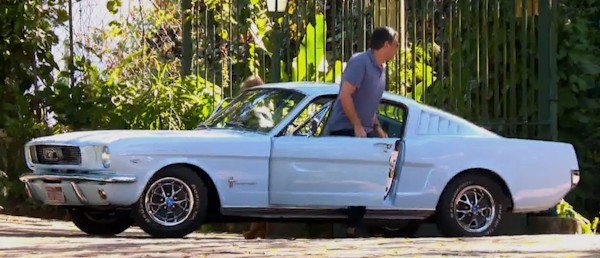 William Bonner e seu Ford Mustang antigo